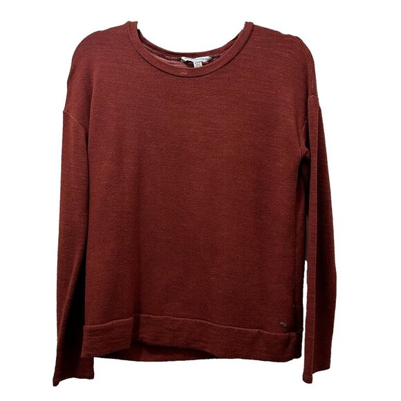 2/$30 American Eagle Outfitters Cross Back Cutout Sweatshirt M Cozy Casual Boho - Picture 1 of 8